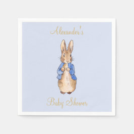 Servilleta De Papel Personaliza la Baby Shower Napkin de Peter the Rab