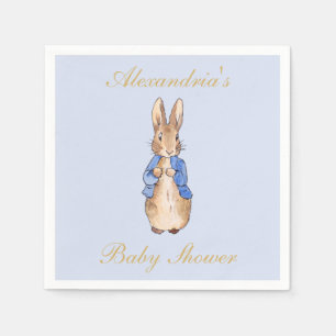 Servilleta De Papel Personaliza la Baby Shower Napkin de Peter the Rab