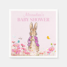 Servilleta De Papel Personaliza la Baby Shower Napkin de Peter the Rab