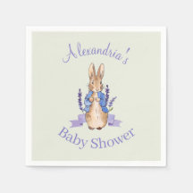 Personaliza la ducha de bebé en conejo