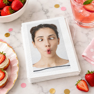Servilleta De Papel Personaliza tu selfie de cara divertida