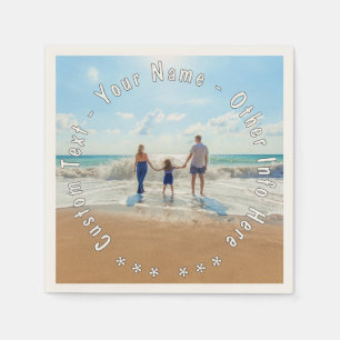 Servilleta De Papel Personaliza tus toallas fotográficas con texto Per