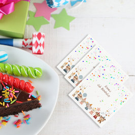 Servilleta De Papel personalizable de animales fiestas
