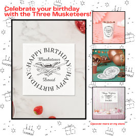 Servilleta De Papel Personalizable de Fiesta de cumpleaños feliz de ho