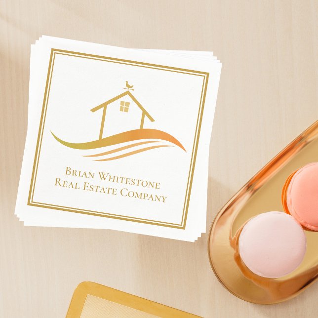 Servilleta De Papel Personalizable de la Casa Abierta de Oro de Real E (Subido por el creador)