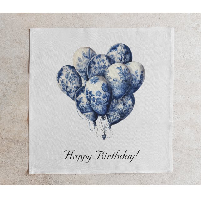 Servilleta De Papel Personalizable Delft Blue Balloons (Subido por el creador)