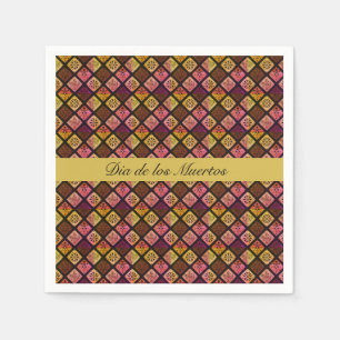 Servilleta De Papel Personalizable Dia de los Muertos de México