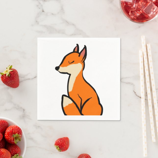 Servilleta De Papel Personalizable Fox (In situ)