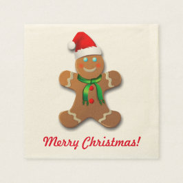 Servilleta De Papel Personalizable Gingerbread Man