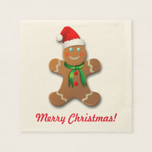 Servilleta De Papel Personalizable Gingerbread Man