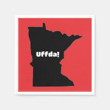Servilleta de papel personalizable, Minnesota, Uff
