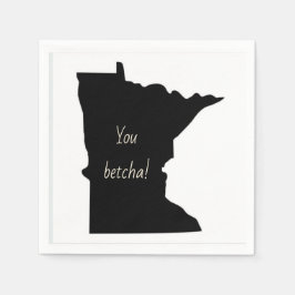 Servilleta De Papel Personalizable Minnesota You Betcha Napkins