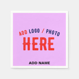 SERVILLETA DE PAPEL PERSONALIZABLE MODERNO ELEGANTE MAUVE VERIFICADO M