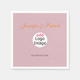 Servilleta De Papel Personalizable profesional Business Dusty Rosa Hue