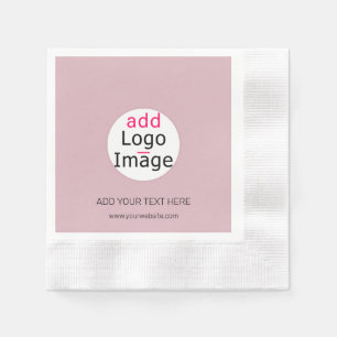 Servilleta De Papel Personalizable profesional Business Dusty Rosa Hue