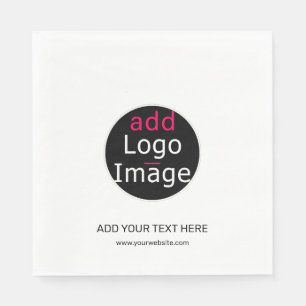 Servilleta De Papel Personalizable profesional moderno blanco