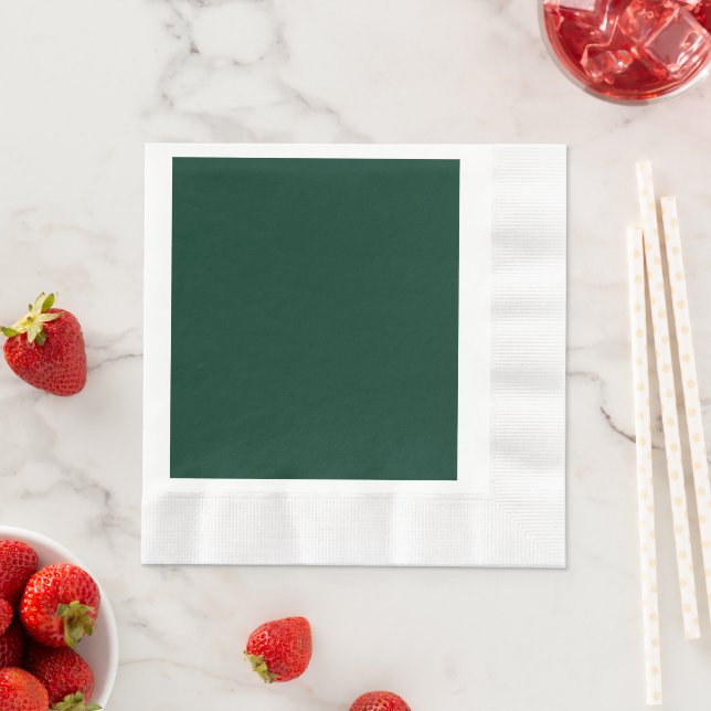 Servilleta De Papel Personalizable Verde Oscuro y Enorme (In situ)