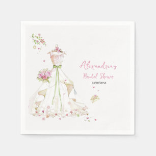 Servilleta De Papel Personalización de la ducha Boda de novia
