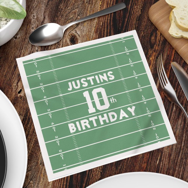 Servilleta De Papel Personalización del fútbol de la fiesta de cumplea (Subido por el creador)