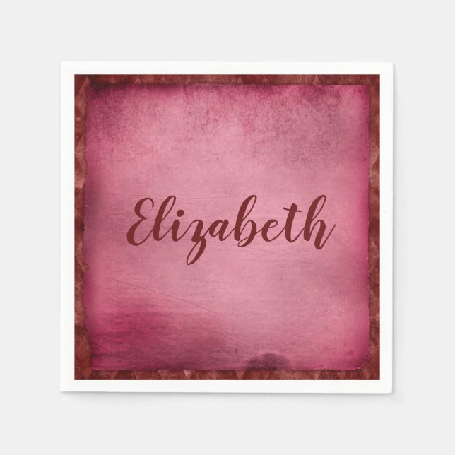 Servilleta De Papel Personalización púrpura encantadora (Anverso)