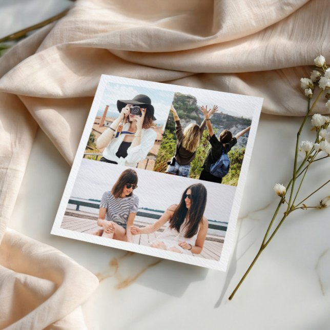 Servilleta de papel personalizada con collage de 3 (Subido por el creador)