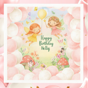 Servilleta de papel personalizada de cumpleaños de