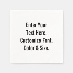 Servilleta De Papel Personalizado