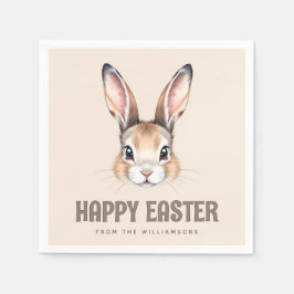 Servilleta De Papel Personalizado acuarela moderna linda conejo de Pas