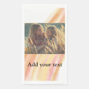 Servilleta De Papel personalizado agregar tu foto navidad agua persona