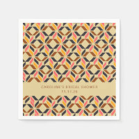 Personalizado amarillo negro geométrico moderno du