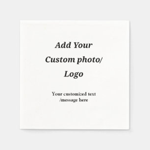 Servilleta De Papel personalizado añada su logotipo de foto su persona