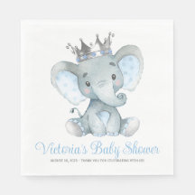 Personalizado Baby Boy Elephant Baby Shower