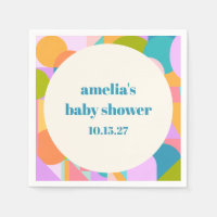Personalizado Baby Shower azul de lavanda colorida