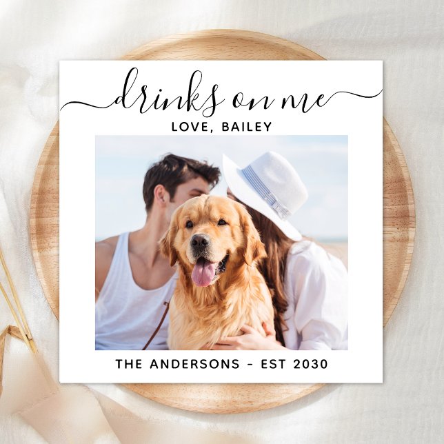 Servilleta De Papel Personalizado Bebidas De Foto Sobre Mí Perro Bar M (Subido por el creador)