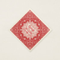 Personalizado Boda de estilo bohemio rojo paisley