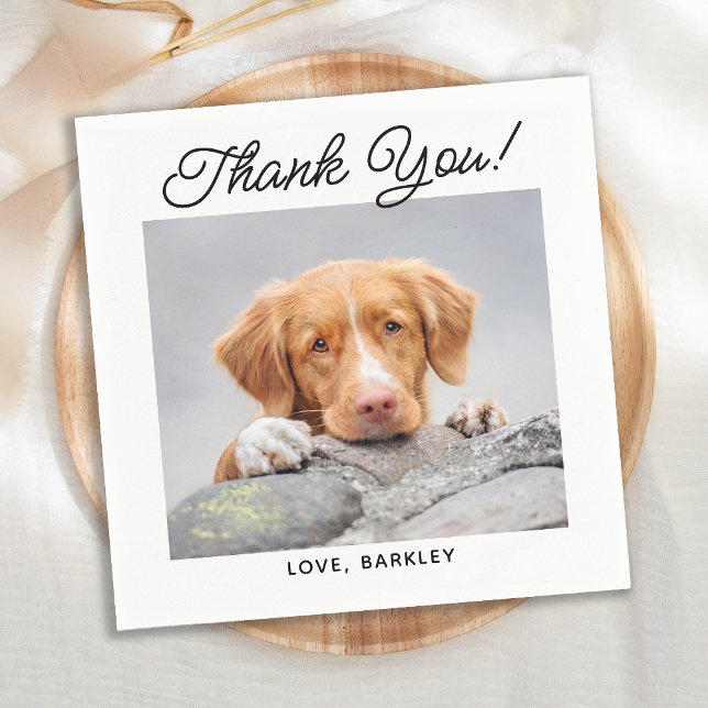 Servilleta De Papel Personalizado Boda de Mascota de perros simple y m (Subido por el creador)