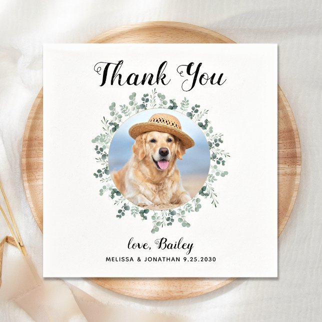 Servilleta De Papel Personalizado Boda de perro (Subido por el creador)