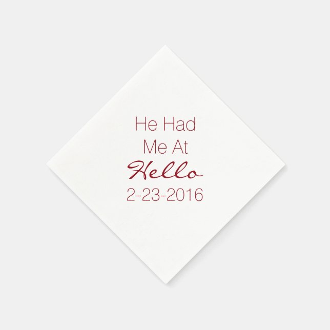 Servilleta De Papel Personalizado Boda de texto Cocktail Napkin (Borde)