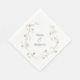 Servilleta De Papel Personalizado Bohemian Boda Napkin