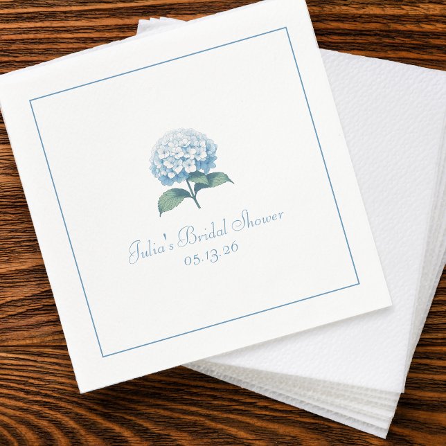 Servilleta De Papel Personalizado Bridal Shower Napkin Elegante Hidran (Subido por el creador)