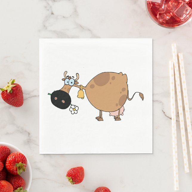 Servilleta De Papel Personalizado Brown Cow (Subido por el creador)