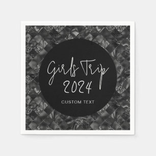 Servilleta De Papel Personalizado Chicas elegantes Viaje Relieve metal