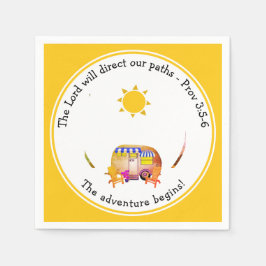 Servilleta De Papel Personalizado Christian ADVENTURE COMIENZA A Viaja