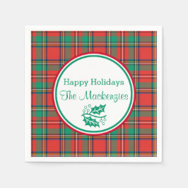 Servilleta De Papel Personalizado Clásico Navidades Realizado