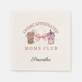 Servilleta De Papel Personalizado Club de mamás sobrecafeinado