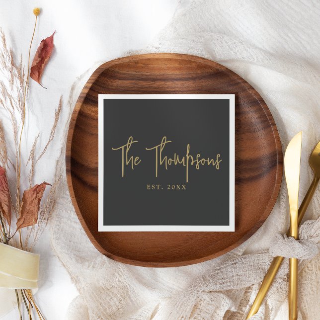 Servilleta De Papel Personalizado Con Nombres Elegantes Guión De Calig (Subido por el creador)