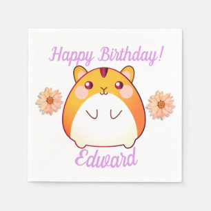 Servilleta De Papel Personalizado Cute Kawaii Hamster