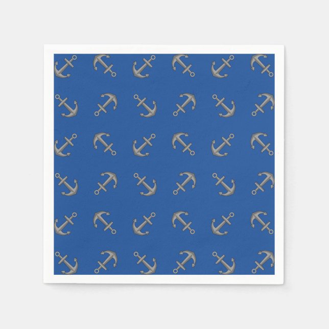 Servilleta De Papel Personalizado de anclaje de barco (Anverso)