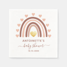Servilleta De Papel Personalizado de arcoiris suave Baby Shower