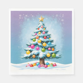 Servilleta De Papel Personalizado de arte pop Árbol de Navidad Ornamen